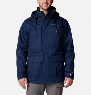 Men Columbia Horizons Pine™ II Waterproof 3 In 1 Jackets Navy | US-HRYTEW-039