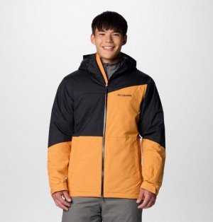 Men Columbia Iceberg Point™ II Waterproof Ski Jackets Black | US-JGQAWF-190