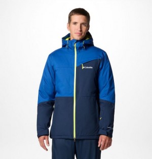 Men Columbia Iceberg Point™ II Waterproof Ski Jackets Navy / Blue | US-SNBLKY-645