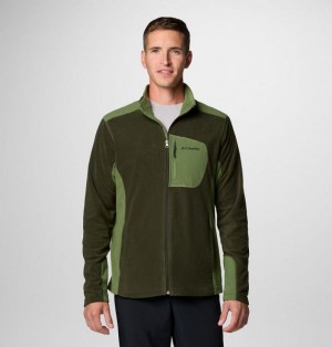 Men Columbia Klamath Range™ Fleece Jackets Green | US-APDBQK-951