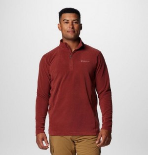 Men Columbia Klamath Range™ II Half Zip Fleece Brown | US-SNJYPE-691