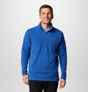 Men Columbia Klamath Range™ II Half Zip Fleece Blue | US-KESDRC-103