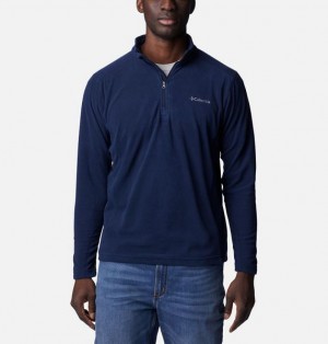 Men Columbia Klamath Range™ II Half Zip Fleece Navy | US-OGEMZT-903