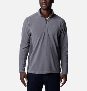 Men Columbia Klamath Range™ II Half Zip Fleece Grey / Dark Grey | US-MLWNHO-734