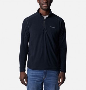 Men Columbia Klamath Range™ II Half Zip Fleece Black | US-MFVGBX-798