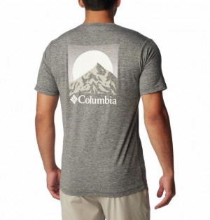 Men Columbia Kwick Hike™ Technical Graphic T-Shirt Black | US-PUWGMH-316