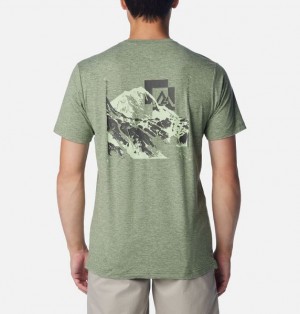 Men Columbia Kwick Hike™ Technical Graphic T-Shirt Green | US-ZJLDNT-354