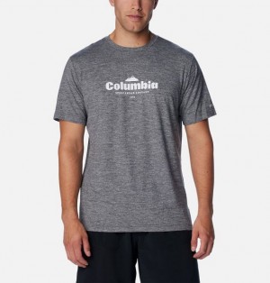 Men Columbia Kwick Hike™ Technical T-Shirt Black | US-RCOUZJ-021