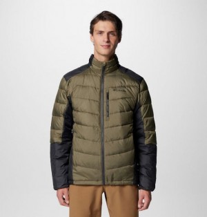 Men Columbia Labyrinth Loop™ II Insulated Jackets Grey / Green / Dark Grey | US-UNMJEO-610