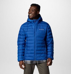 Men Columbia Lake 22™ II Hooded Down Jackets Blue | US-HWTONK-521