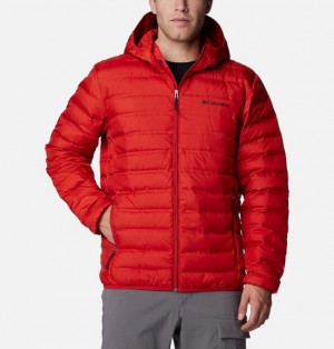 Men Columbia Lake 22™ II Hooded Down Jackets Red | US-TLKGMO-164