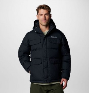 Men Columbia Landroamer™ Hooded Puffer Jacket Black | US-IDWFQG-253