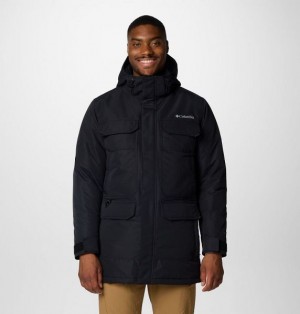 Men Columbia Landroamer™ II Waterproof Down Parka Jackets Black | US-BFRDAV-076