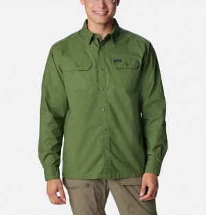 Men Columbia Landroamer™ Lined Shirts Green | US-VAFJRT-726