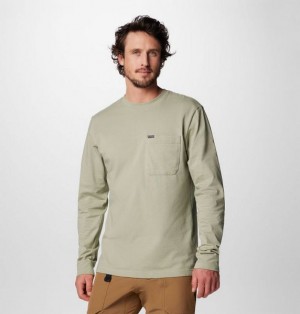 Men Columbia Landroamer™ Long Sleeve T-Shirt Grey | US-AFRBQO-037