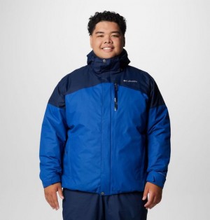 Men Columbia Last Tracks™ II Waterproof Insulated Ski Jackets Blue / Navy | US-OIKHPA-976