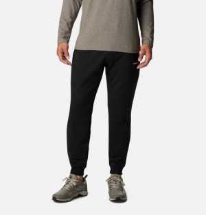 Men Columbia Marble Canyon™ Heavyweight Fleece Joggers Black | US-LCUKZH-387