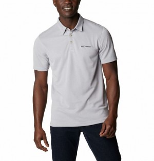 Men Columbia Nelson Point™ Polo Shirts Grey | US-OPXQHB-936