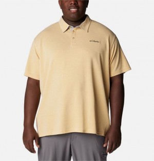 Men Columbia Nelson Point™ Polo Shirts Light Brown | US-IFEPGQ-592