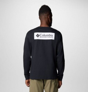 Men Columbia North Cascades™ Long Sleeve T-Shirt Black | US-IAKVZG-394