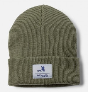 Men Columbia PFG™ Cuffed Beanie Grey / Green | US-KJXUQM-019