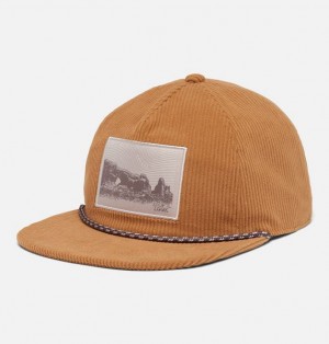 Men Columbia Packsaddle™ Corduroy Snap Back Caps Brown | US-APNVCG-497