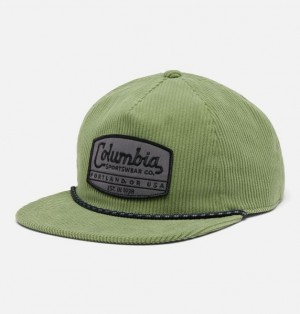 Men Columbia Packsaddle™ Corduroy Snap Back Caps Green | US-QRVXSK-814