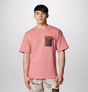 Men Columbia Painted Peak™ T-Shirt Pink | US-FIVQJL-260