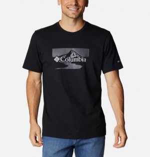 Men Columbia Path Lake™ II Graphic T-Shirt Black | US-MIDEPW-310