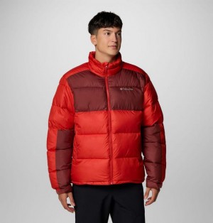 Men Columbia Pike Lake™ II Puffer Jacket Red / Brown | US-OIZDMS-195