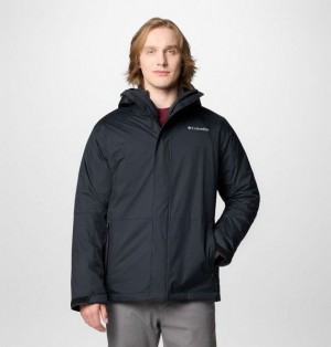 Men Columbia Point Park™ Waterproof Insulated 3 In 1 Jackets Black | US-ELROCA-475