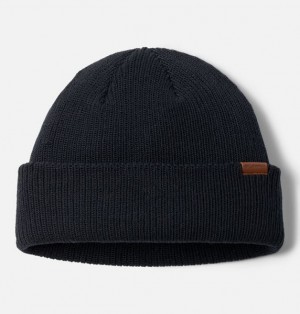 Men Columbia Portside™ Fisherman Beanie Black | US-HAQGXM-638