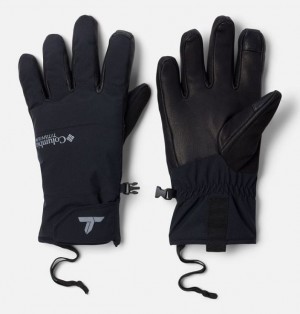 Men Columbia PowBound™ Waterproof Ski Gloves Black | US-AHISWM-756