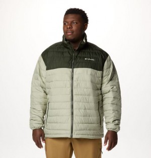 Men Columbia Powder Lite™ II Insulated Jackets Green / Grey | US-MYTBQW-074