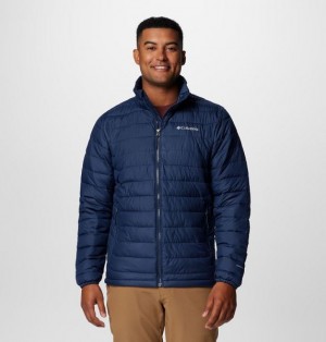 Men Columbia Powder Lite™ II Insulated Jackets Navy | US-CSDYMX-162