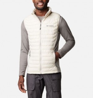 Men Columbia Powder Pass™ Vest Dark Grey / Grey | US-YXHTBD-158