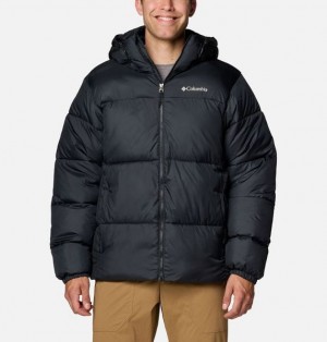 Men Columbia Puffect™ II Hooded Puffer Jacket Black | US-NYCVXB-208