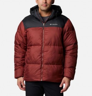 Men Columbia Puffect™ II Hooded Puffer Jacket Brown / Black | US-ZQKPFV-879