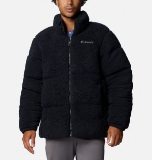 Men Columbia Puffect™ II Sherpa Puffer Jacket Black | US-KPBGOF-845