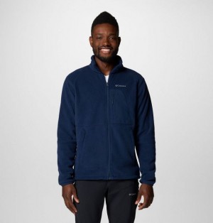 Men Columbia Rapid Expedition™ II Fleece Jackets Navy | US-UKBHVZ-847