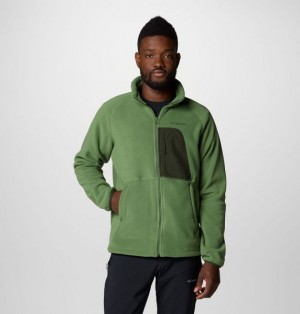 Men Columbia Rapid Expedition™ II Fleece Jackets Green | US-YQKCUA-041