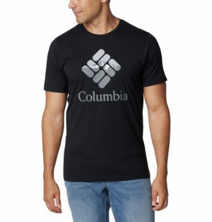 Men Columbia Rapid Ridge™ Graphic T-Shirt Black | US-LFBMWV-803