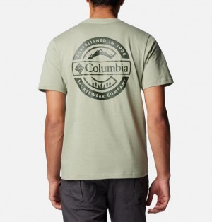 Men Columbia Rapid Ridge™ II Organic Cotton T-Shirt Grey | US-GJQDEB-645