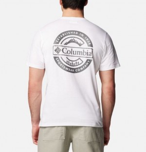 Men Columbia Rapid Ridge™ II Organic Cotton T-Shirt White | US-XAPSJV-215