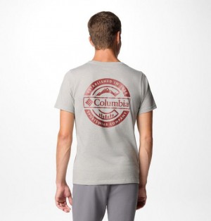 Men Columbia Rapid Ridge™ II Organic Cotton T-Shirt Grey | US-YHQSRE-264