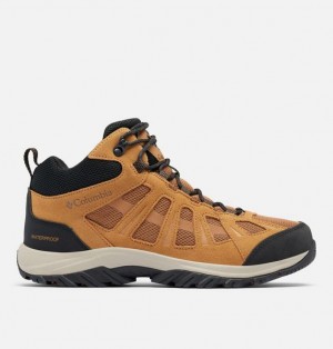 Men Columbia Redmond™ III Mid Waterproof Walking Shoes Brown | US-KJQONB-049