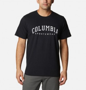 Men Columbia Rockaway River™ Graphic T-Shirt Black | US-KQYZWL-760