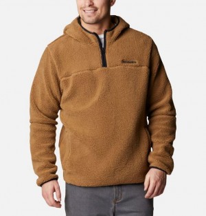 Men Columbia Rugged Ridge™ III Sherpa Hoodie Brown | US-UNPOQF-856