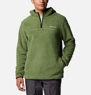 Men Columbia Rugged Ridge™ III Sherpa Hoodie Green | US-YJXNDI-249