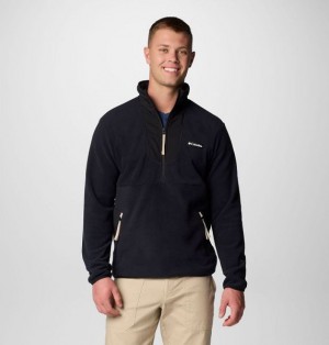 Men Columbia Sequoia Grove™ Half Zip Fleece Black | US-HZSWKV-750